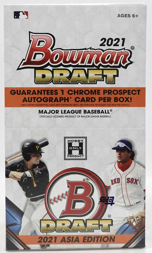 2021 Bowman Draft Baseball Asia Exclusive Hobby Box - Columbia Hobby - Sports Card Boxes - Toploaders - Card Savers
