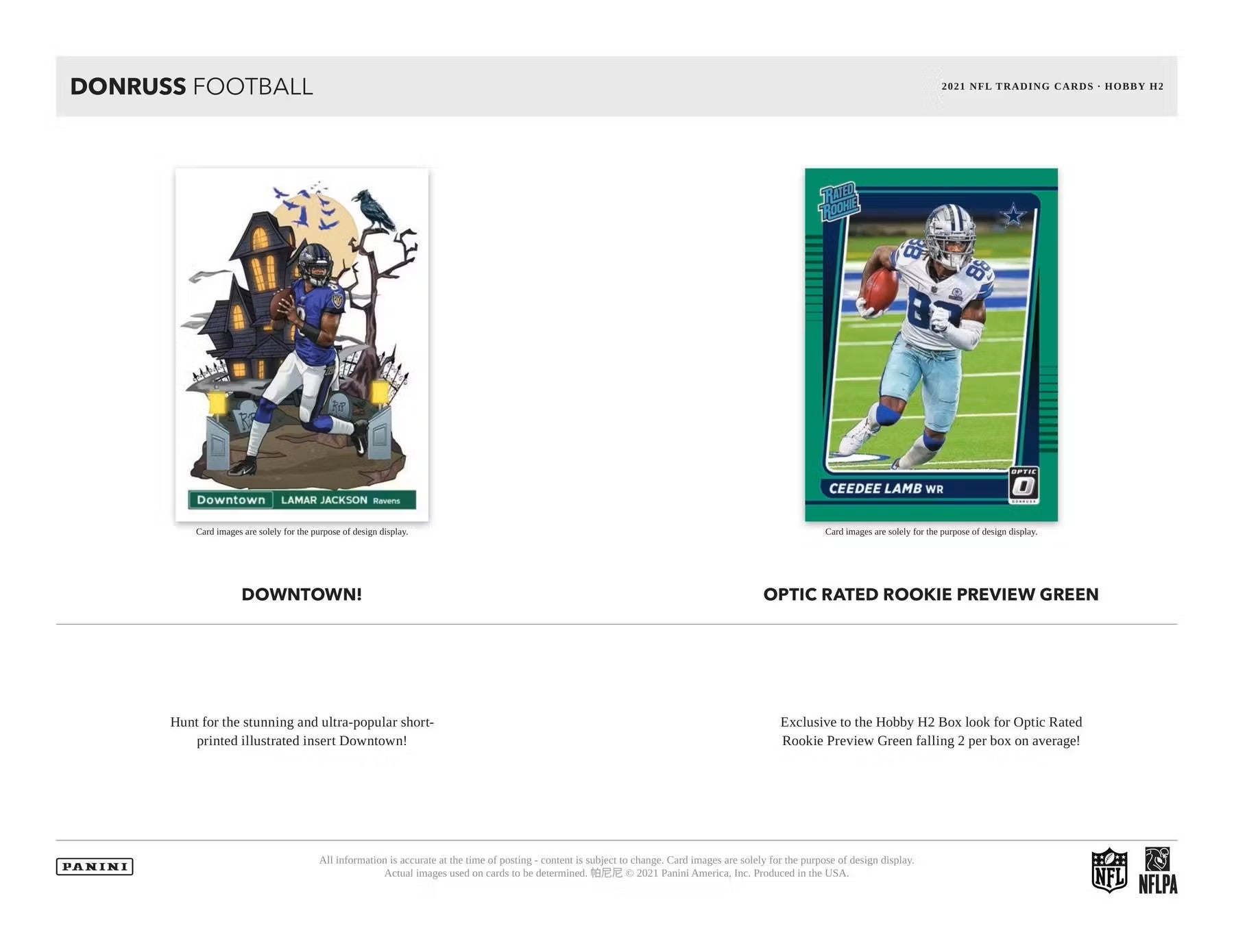 2021 Panini Donruss Football H2 Hobby Hybrid Box - Columbia Hobby - Sports Card Boxes - Toploaders - Card Savers