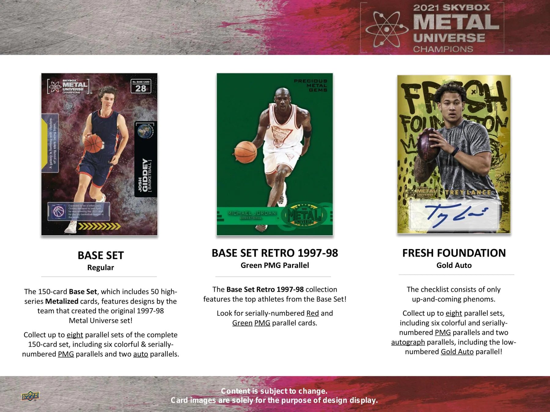 2021 Upper Deck Skybox Metal Universe Champions Hobby Box - Columbia Hobby - Sports Card Boxes - Toploaders - Card Savers