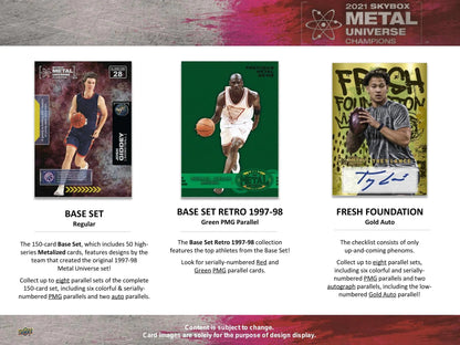 2021 Upper Deck Skybox Metal Universe Champions Hobby Box - Columbia Hobby - Sports Card Boxes - Toploaders - Card Savers