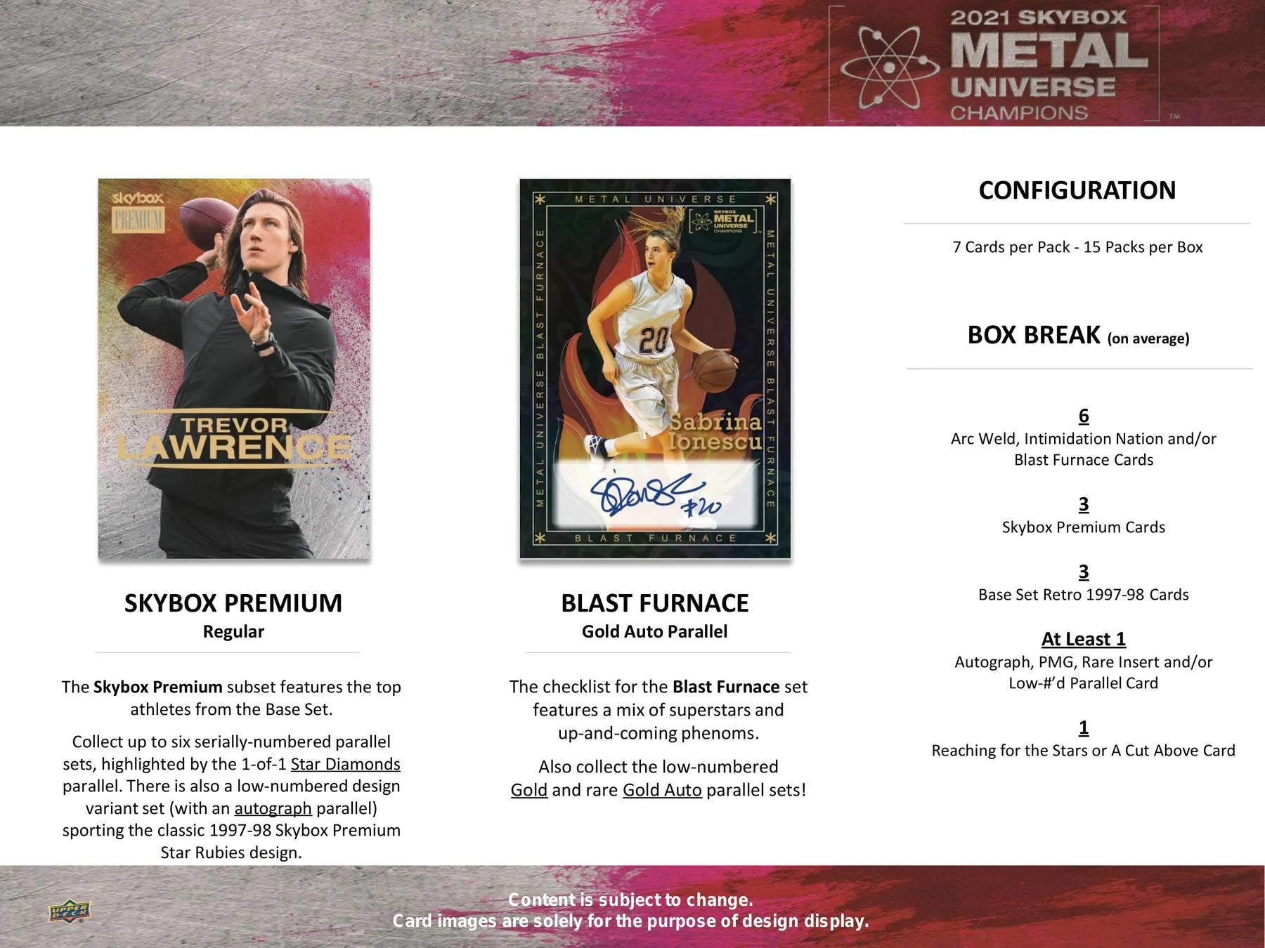 2021 Upper Deck Skybox Metal Universe Champions Hobby Box - Columbia Hobby - Sports Card Boxes - Toploaders - Card Savers