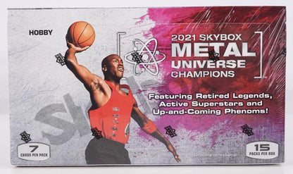 2021 Upper Deck Skybox Metal Universe Champions Hobby Box - Columbia Hobby - Sports Card Boxes - Toploaders - Card Savers