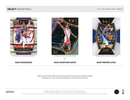 2021/22 Panini Select Basketball H2 Box - Columbia Hobby - Sports Card Boxes - Toploaders - Card Savers