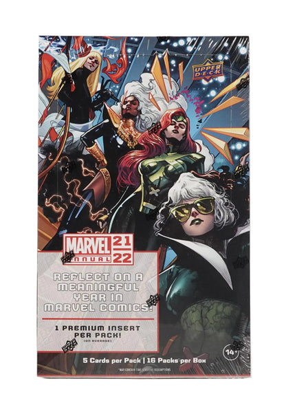 2021/22 Upper Deck Marvel Annual Hobby Box - Columbia Hobby - Sports Card Boxes - Toploaders - Card Savers