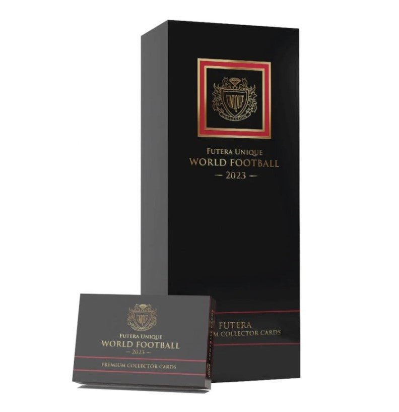 2022 - 23 Futura Unique World Football Soccer Hobby Box - Columbia Hobby - Sports Card Boxes - Toploaders - Card Savers
