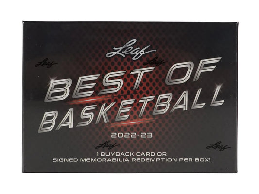2022 - 23 Leaf Best Of Basketball Hobby Box - Columbia Hobby - Sports Card Boxes - Toploaders - Card Savers