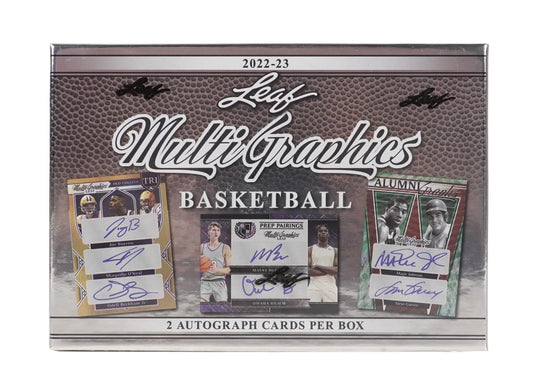2022 - 23 Leaf Multigraphics Basketball Box - Columbia Hobby - Sports Card Boxes - Toploaders - Card Savers