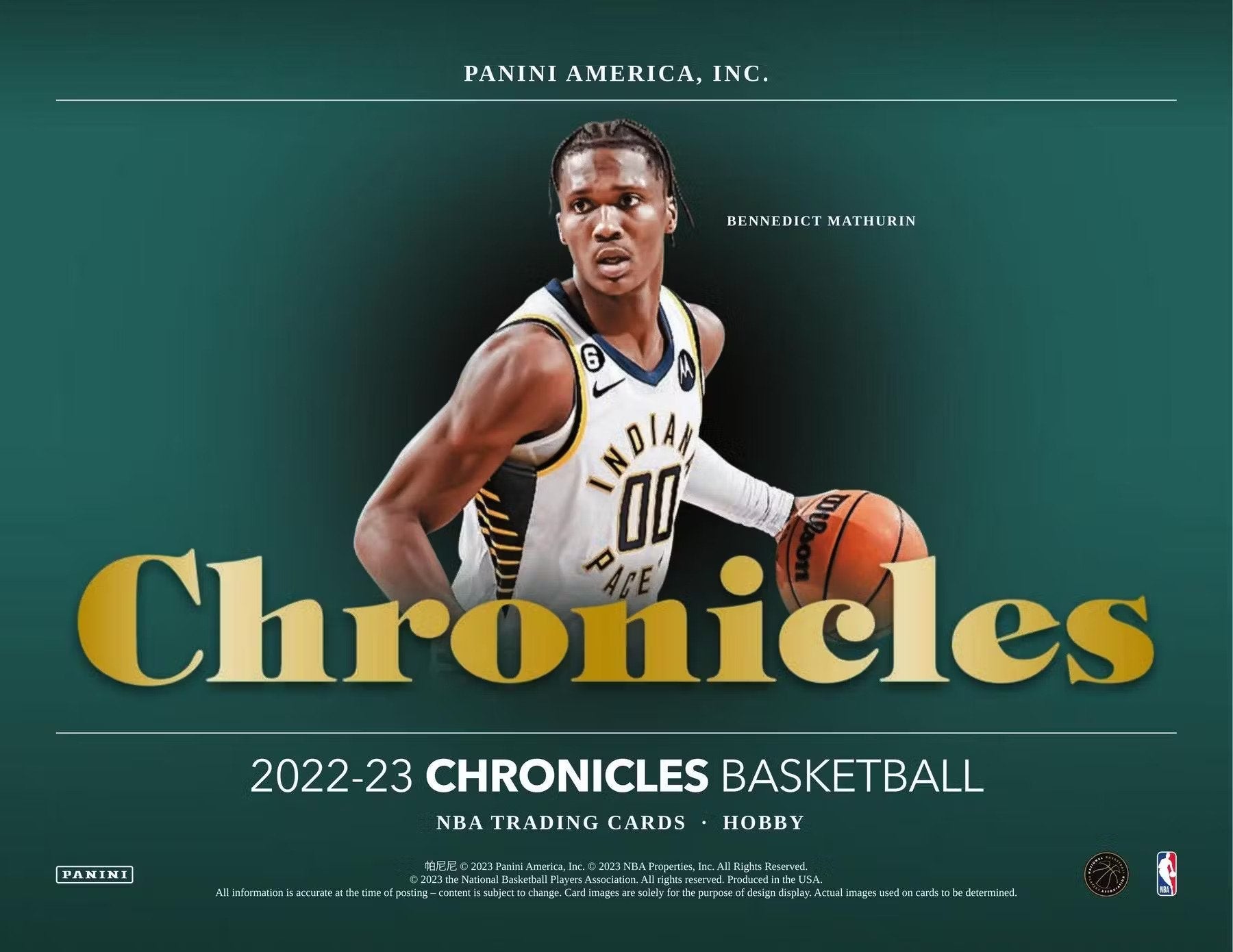 2022 - 23 Panini Chronicles Basketball Hobby Box - Columbia Hobby - Sports Card Boxes - Toploaders - Card Savers