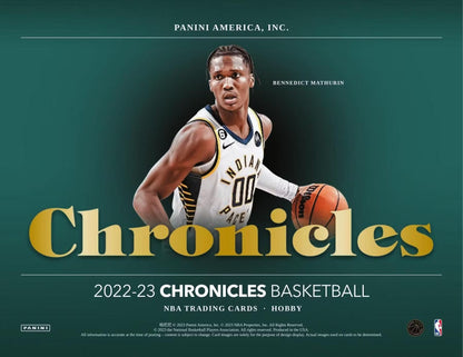 2022 - 23 Panini Chronicles Basketball Hobby Box - Columbia Hobby - Sports Card Boxes - Toploaders - Card Savers