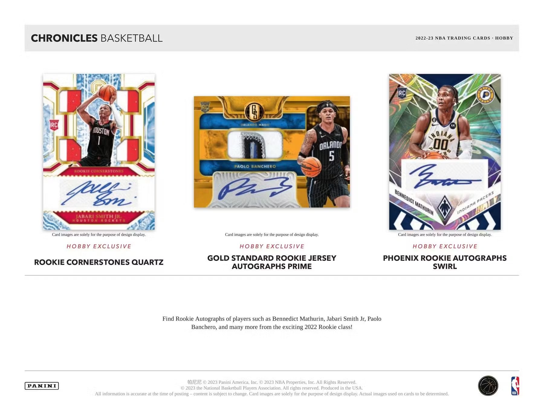2022 - 23 Panini Chronicles Basketball Hobby Box - Columbia Hobby - Sports Card Boxes - Toploaders - Card Savers