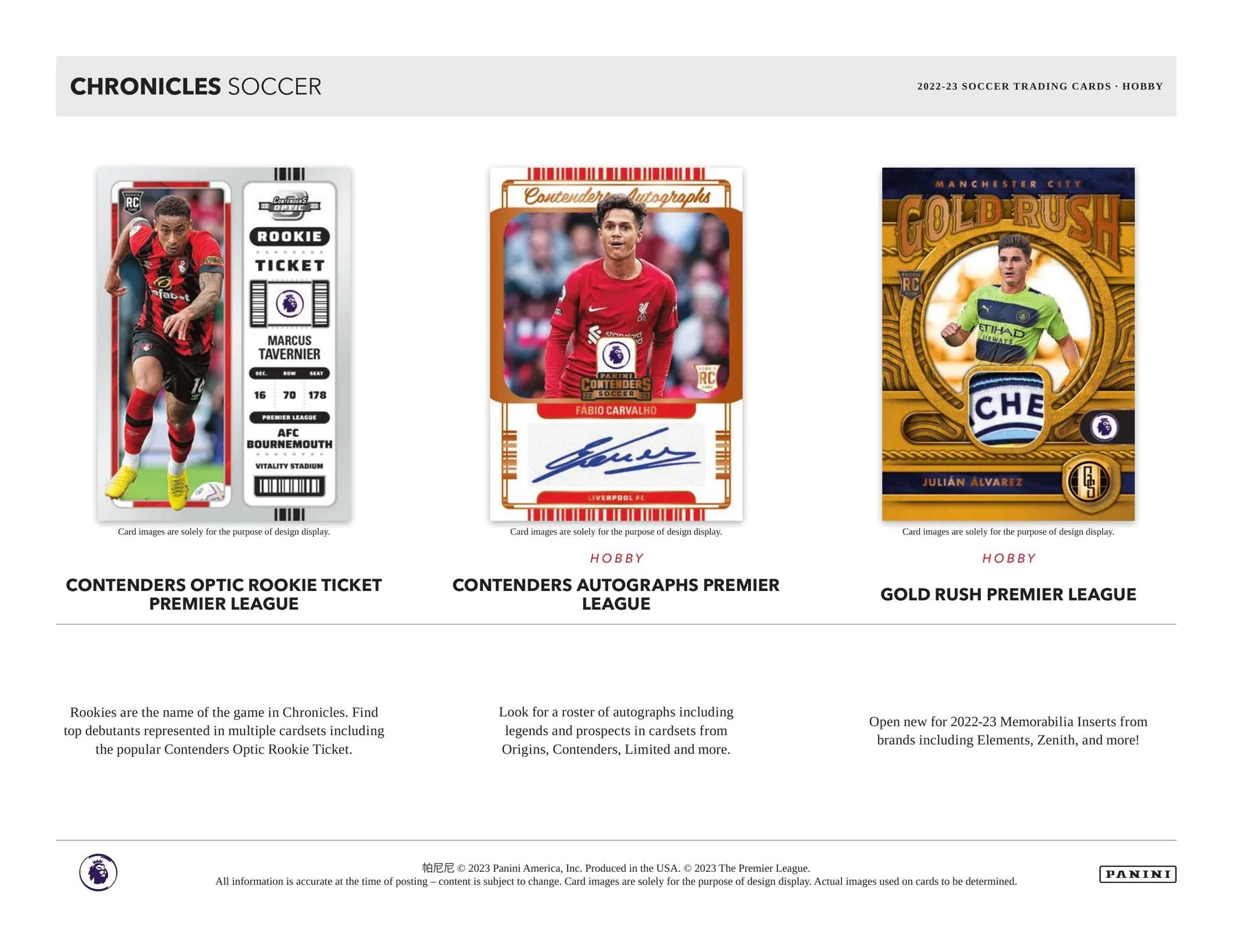 2022 - 23 Panini Chronicles Soccer Hobby Box - Columbia Hobby - Sports Card Boxes - Toploaders - Card Savers