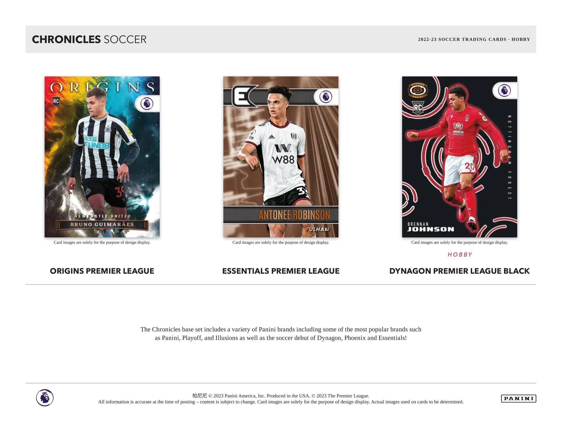 2022 - 23 Panini Chronicles Soccer Hobby Box - Columbia Hobby - Sports Card Boxes - Toploaders - Card Savers