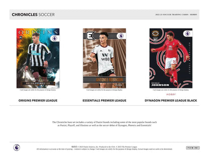 2022 - 23 Panini Chronicles Soccer Hobby Box - Columbia Hobby - Sports Card Boxes - Toploaders - Card Savers
