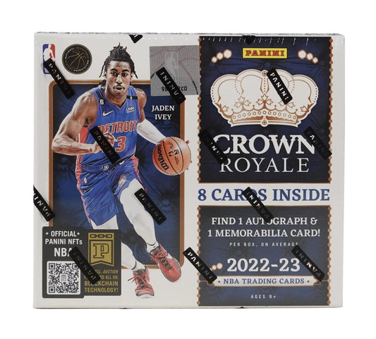 2022 - 23 Panini Crown Royale Basketball Hobby Box - Columbia Hobby - Sports Card Boxes - Toploaders - Card Savers