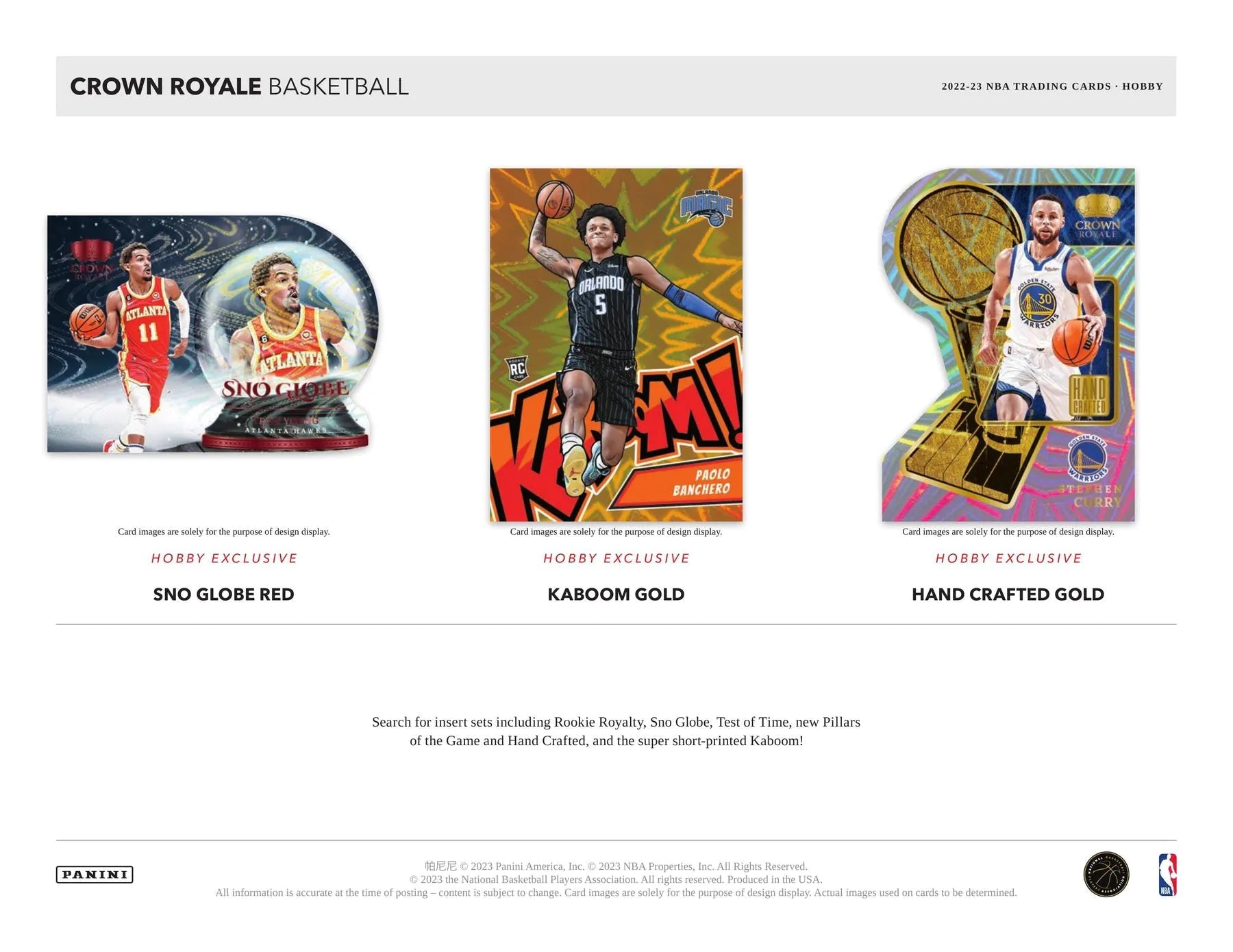 2022 - 23 Panini Crown Royale Basketball Hobby Box - Columbia Hobby - Sports Card Boxes - Toploaders - Card Savers