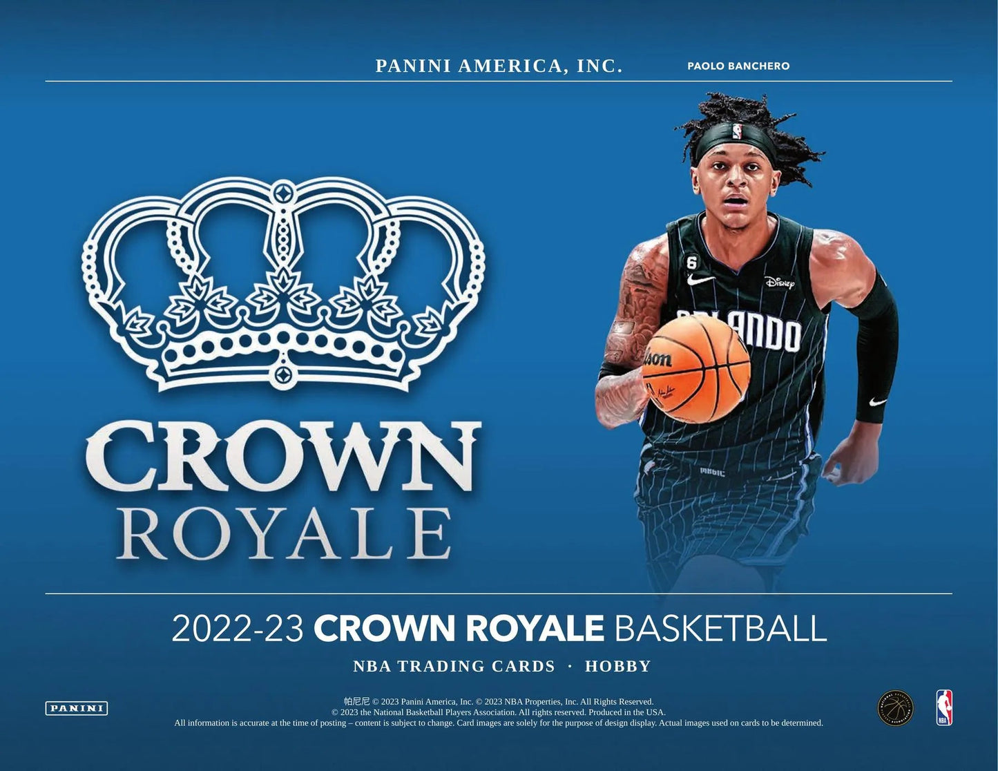 2022 - 23 Panini Crown Royale Basketball Hobby Box - Columbia Hobby - Sports Card Boxes - Toploaders - Card Savers