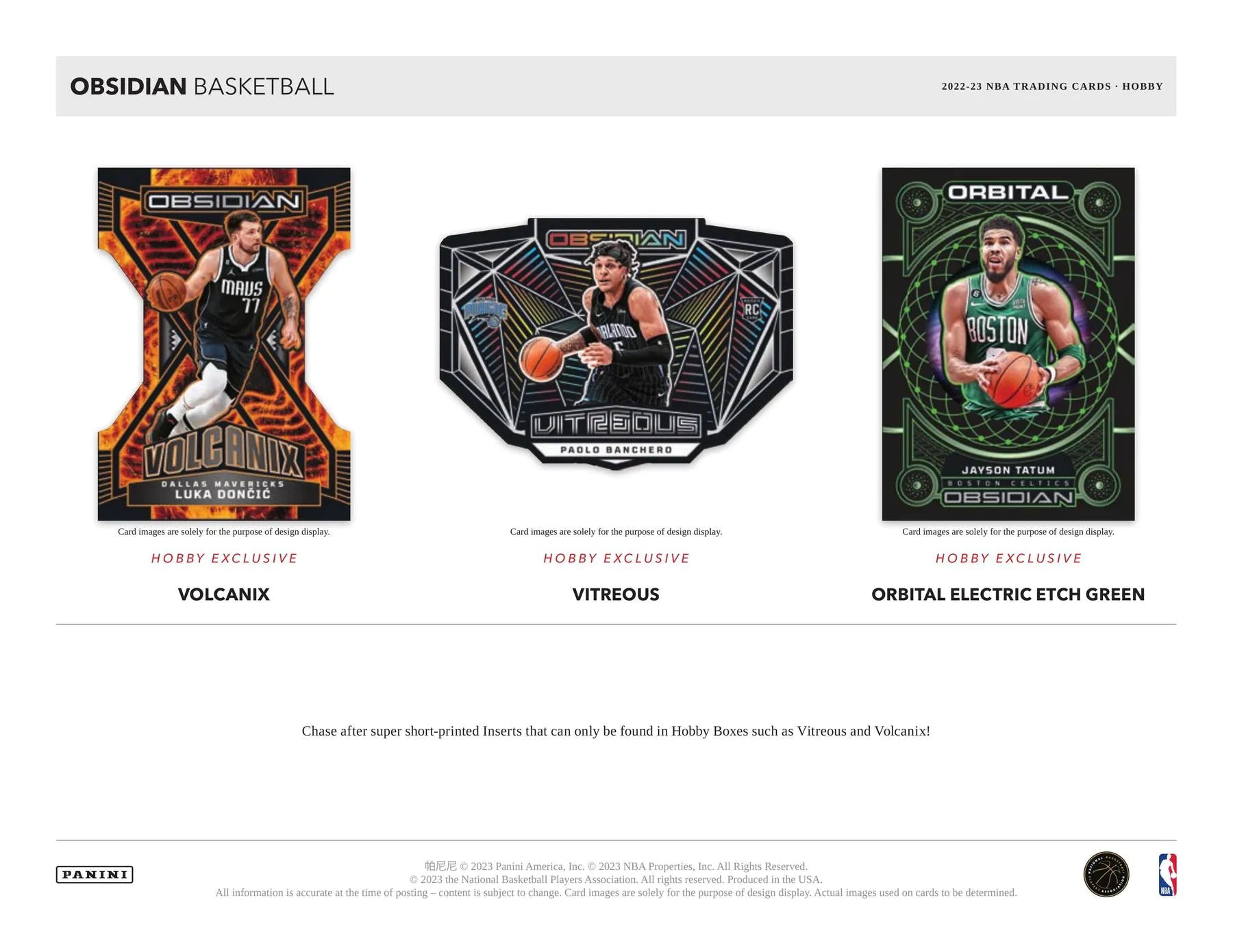 2022 - 23 Panini Obsidian Basketball Hobby Box - Columbia Hobby - Sports Card Boxes - Toploaders - Card Savers