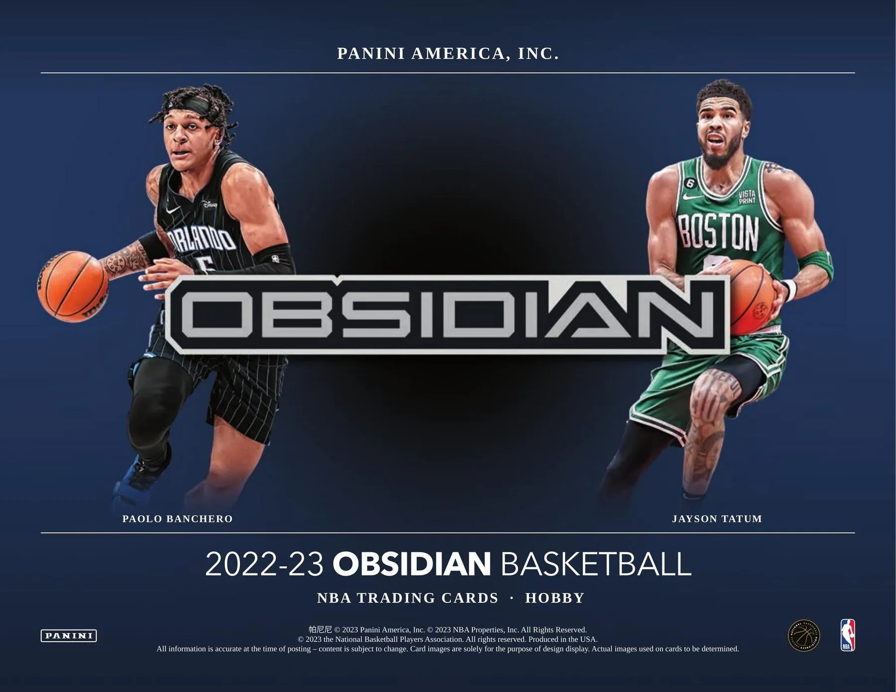 2022 - 23 Panini Obsidian Basketball Hobby Box - Columbia Hobby - Sports Card Boxes - Toploaders - Card Savers