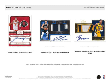 2022 - 23 Panini One and One Basketball Hobby Box - Columbia Hobby - Sports Card Boxes - Toploaders - Card Savers
