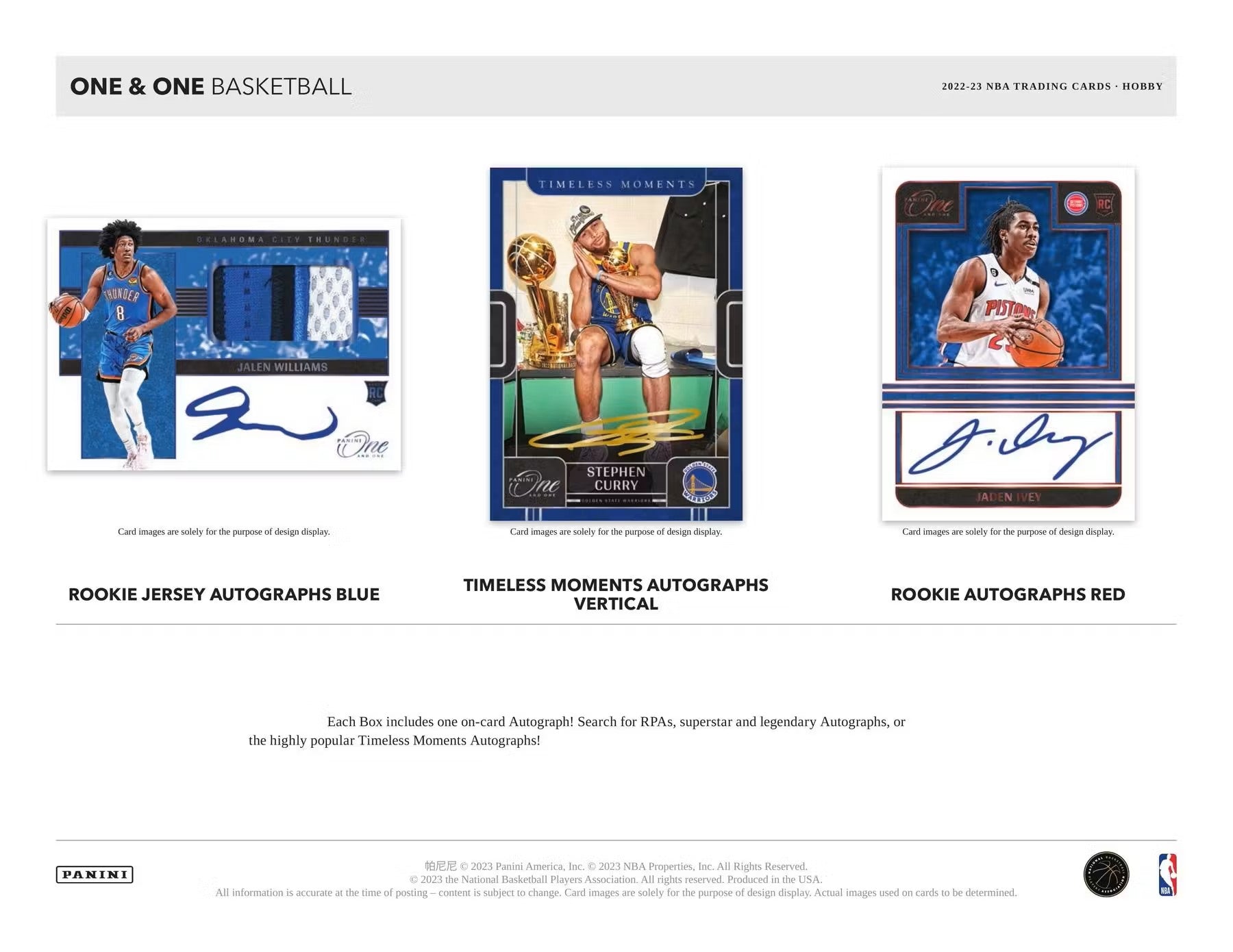 2022 - 23 Panini One and One Basketball Hobby Box - Columbia Hobby - Sports Card Boxes - Toploaders - Card Savers