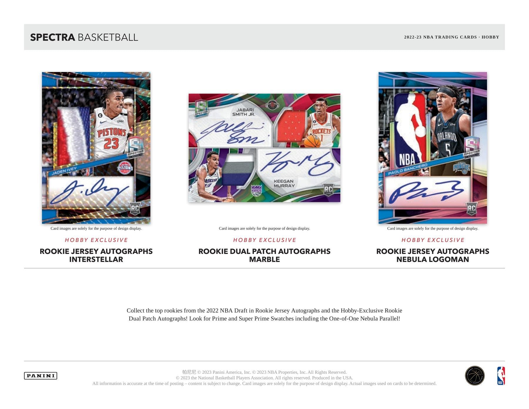 2022 - 23 Panini Spectra Basketball Hobby Box - Columbia Hobby - Sports Card Boxes - Toploaders - Card Savers