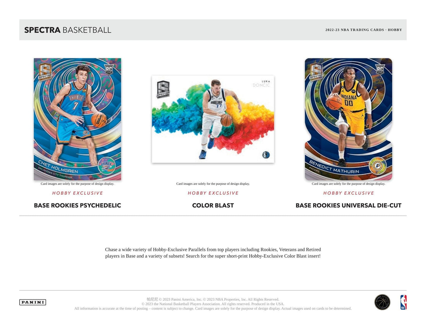 2022 - 23 Panini Spectra Basketball Hobby Box - Columbia Hobby - Sports Card Boxes - Toploaders - Card Savers