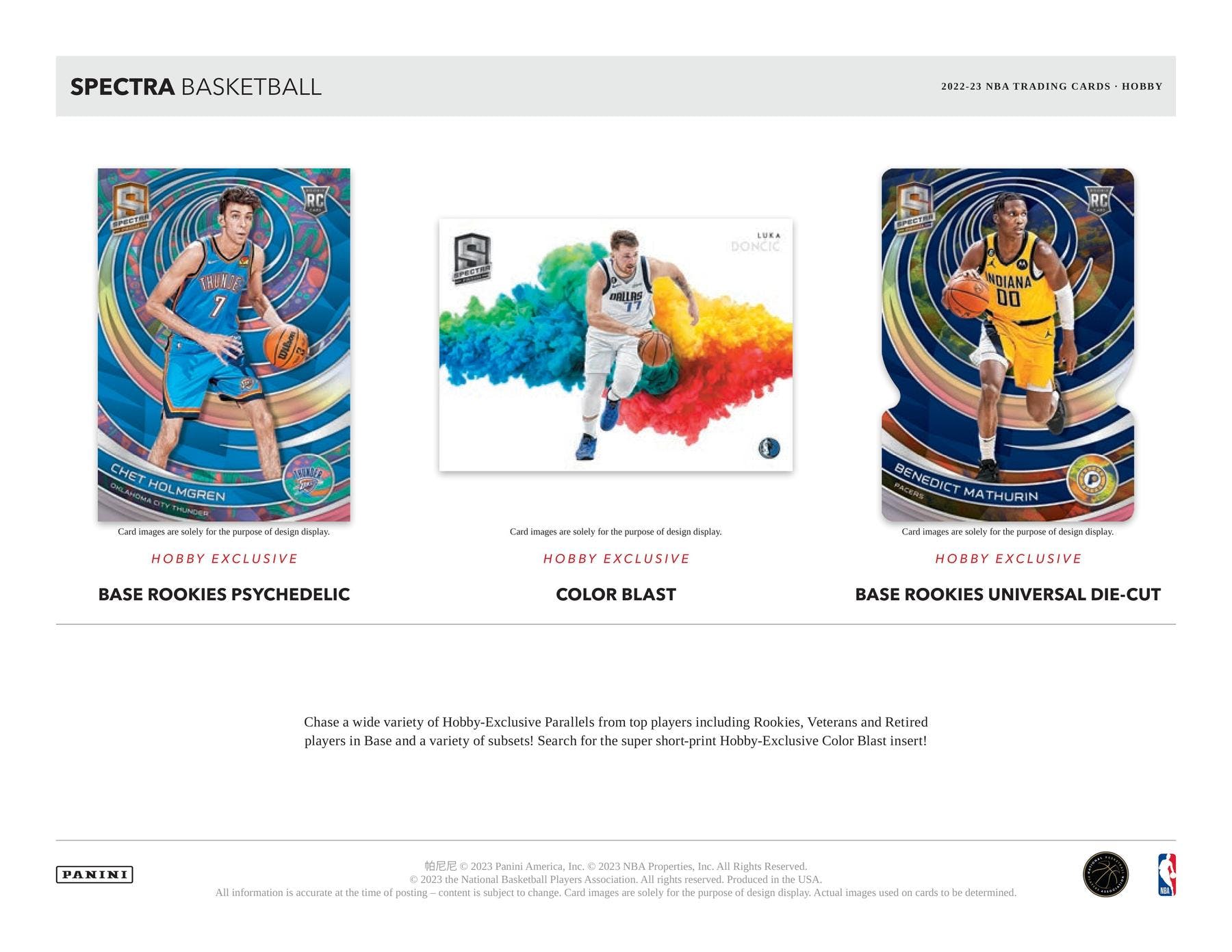 2022 - 23 Panini Spectra Basketball Hobby Box - Columbia Hobby - Sports Card Boxes - Toploaders - Card Savers