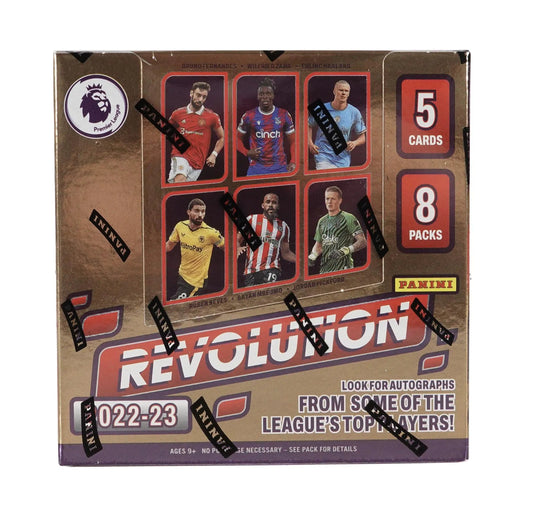 2022 - 23 Revolution EPL Premier League Soccer Hobby - Columbia Hobby - Sports Card Boxes - Toploaders - Card Savers
