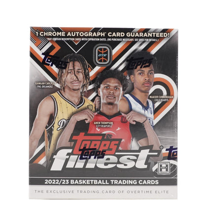 2022 - 23 Topps Finest Elite Overtime Edition Basketball - Columbia Hobby - Sports Card Boxes - Toploaders - Card Savers