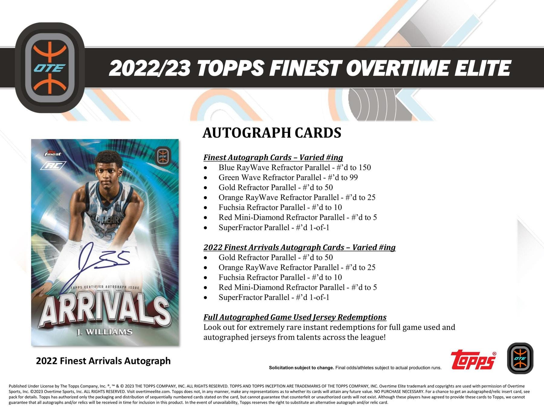 2022 - 23 Topps Finest Elite Overtime Edition Basketball - Columbia Hobby - Sports Card Boxes - Toploaders - Card Savers