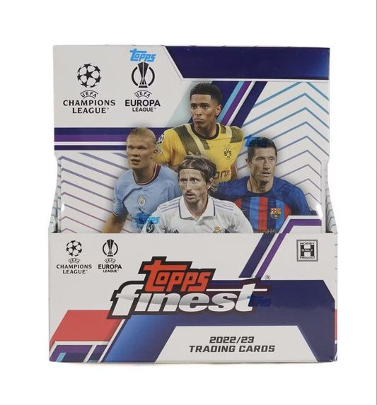 2022 - 23 Topps Finest UEFA Club Competitions Soccer Hobby Box - Columbia Hobby - Sports Card Boxes - Toploaders - Card Savers