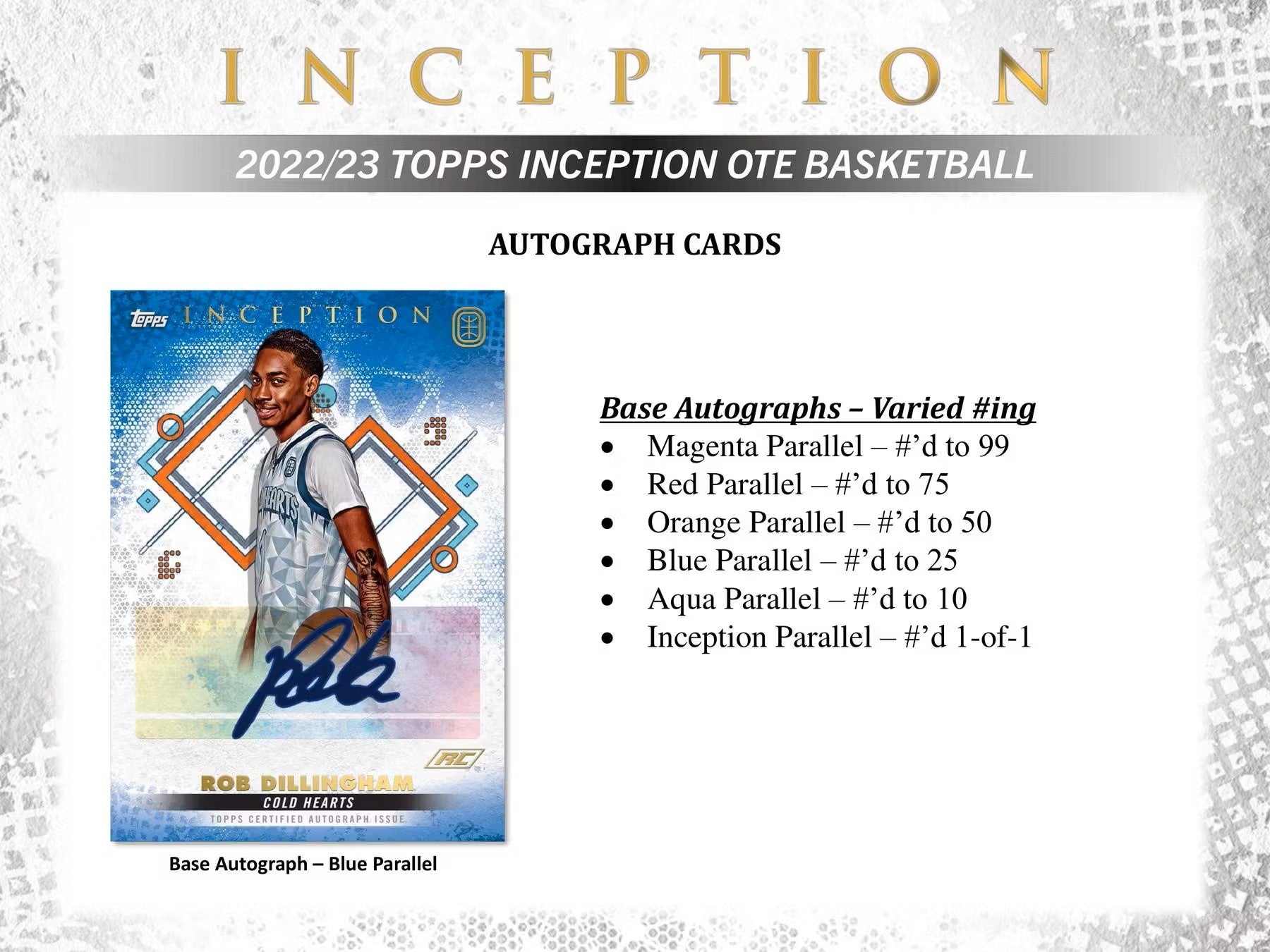 2022 - 23 Topps Inception Overtime Elite Basketball Hobby Box - Columbia Hobby - Sports Card Boxes - Toploaders - Card Savers