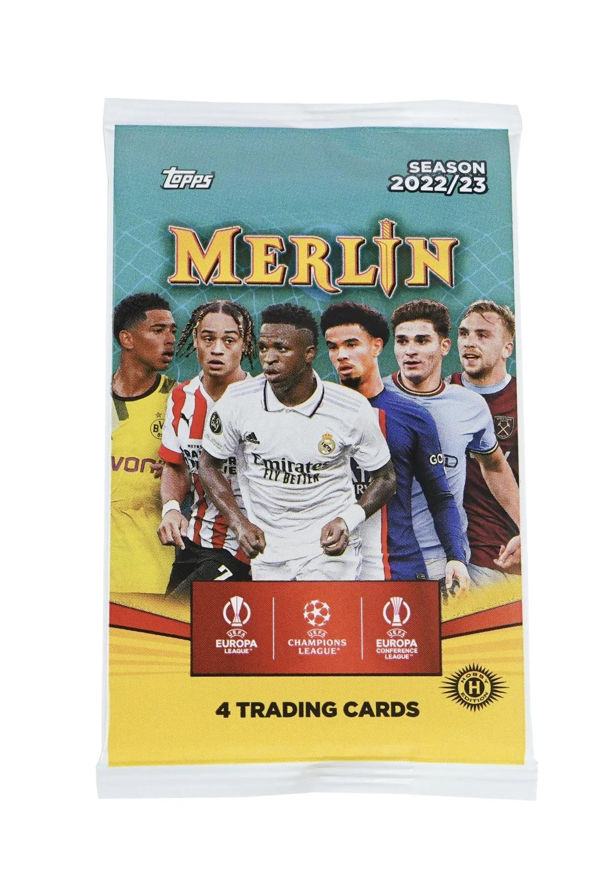 2022 - 23 Topps UEFA Club Competitions Merlin Chrome Soccer Hobby Box - Columbia Hobby - Sports Card Boxes - Toploaders - Card Savers