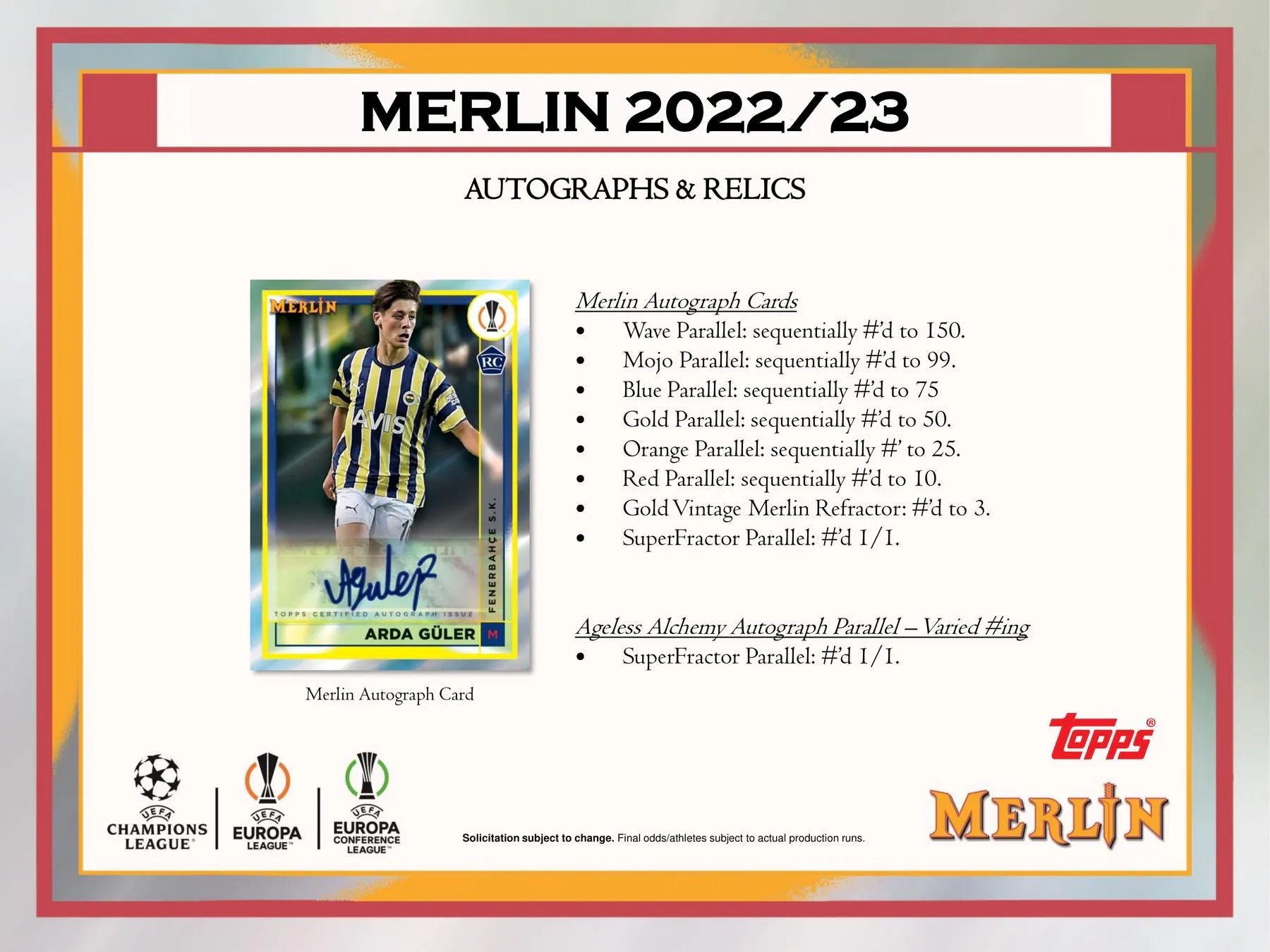 2022 - 23 Topps UEFA Club Competitions Merlin Chrome Soccer Hobby Box - Columbia Hobby - Sports Card Boxes - Toploaders - Card Savers