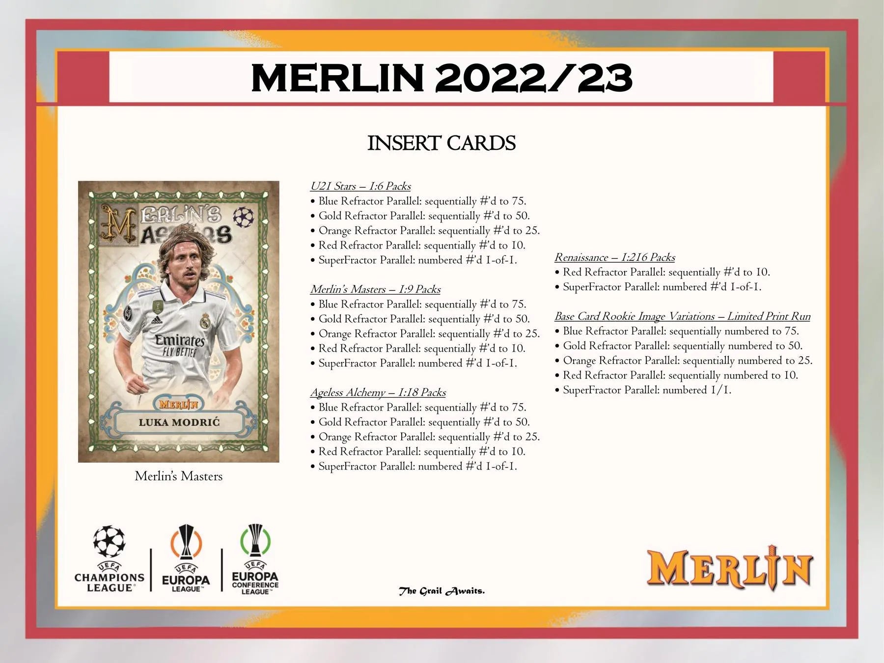 2022 - 23 Topps UEFA Club Competitions Merlin Chrome Soccer Hobby Box - Columbia Hobby - Sports Card Boxes - Toploaders - Card Savers