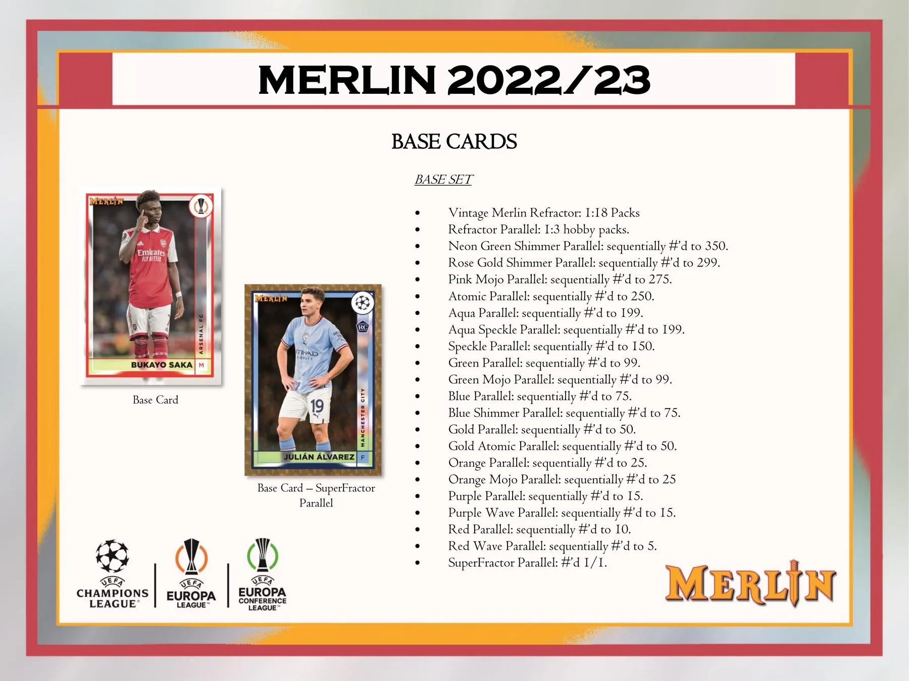 2022 - 23 Topps UEFA Club Competitions Merlin Chrome Soccer Hobby Box - Columbia Hobby - Sports Card Boxes - Toploaders - Card Savers
