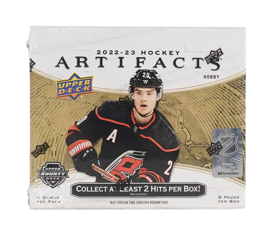 2022 - 23 Upper Deck Artifacts Hockey Hobby Box - Columbia Hobby - Sports Card Boxes - Toploaders - Card Savers