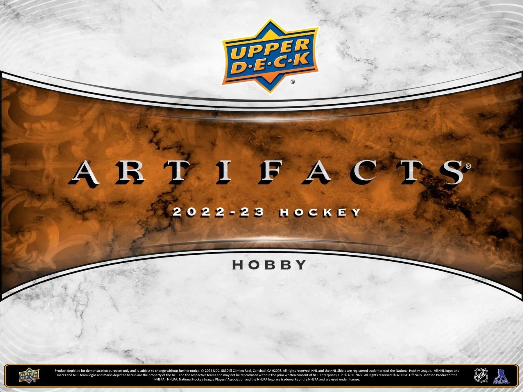 2022 - 23 Upper Deck Artifacts Hockey Hobby Box - Columbia Hobby - Sports Card Boxes - Toploaders - Card Savers