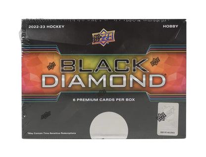 2022 - 23 Upper Deck Black Diamond Hockey Hobby Box - Columbia Hobby - Sports Card Boxes - Toploaders - Card Savers