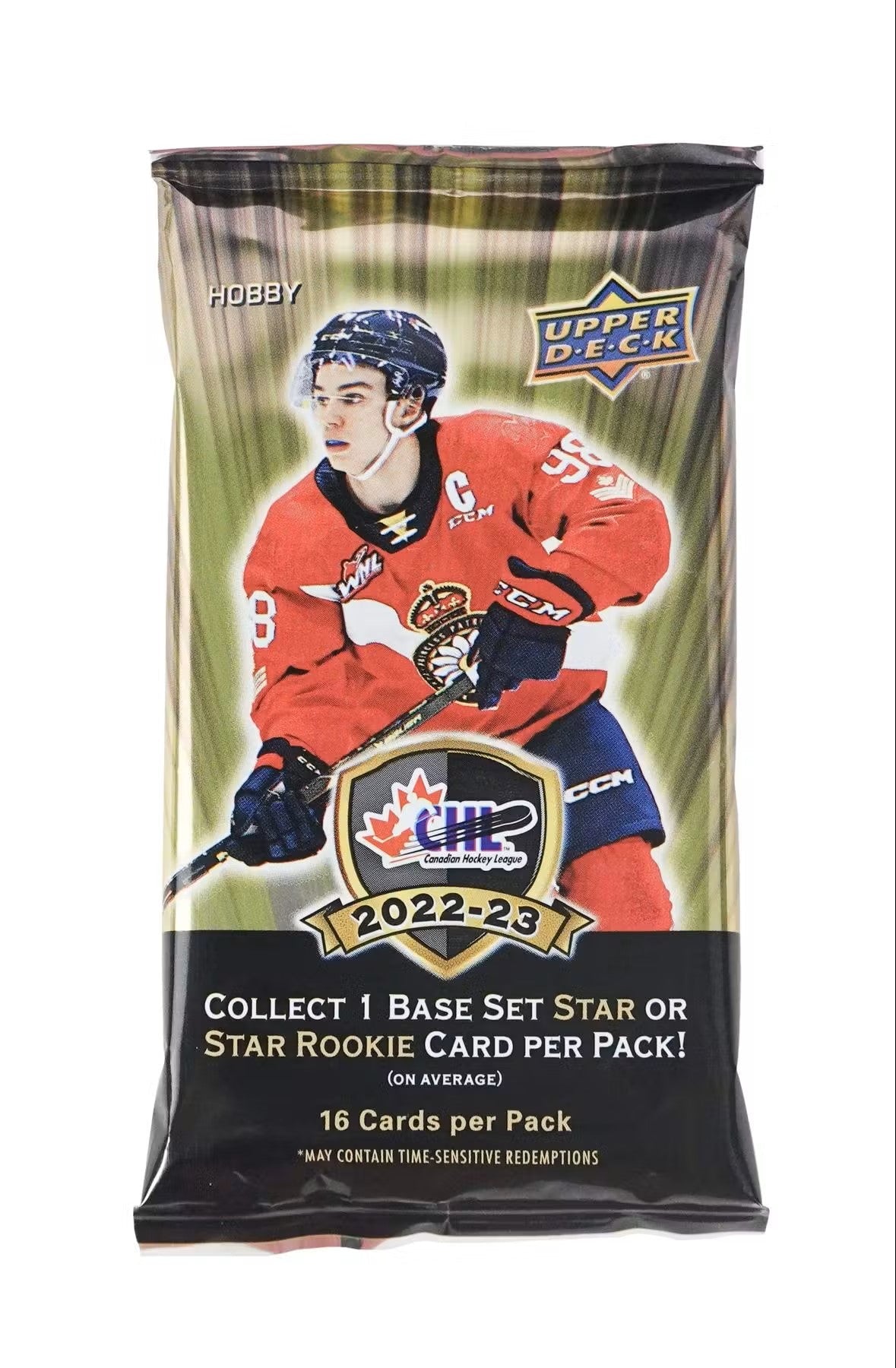 2022 - 23 Upper Deck CHL Hockey Hobby Box - Columbia Hobby - Sports Card Boxes - Toploaders - Card Savers