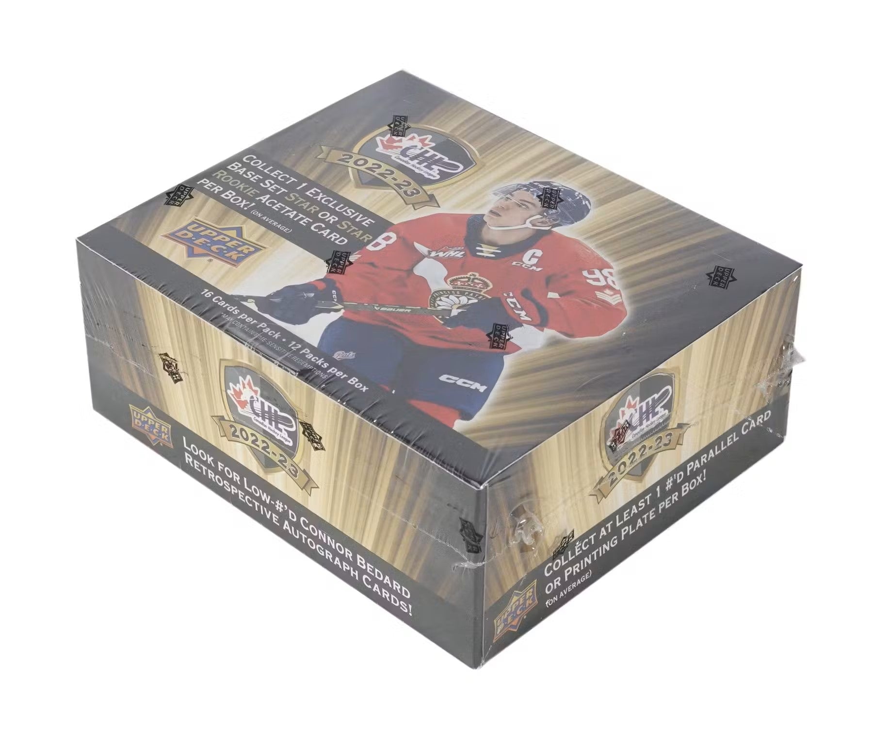 2022 - 23 Upper Deck CHL Hockey Hobby Box - Columbia Hobby - Sports Card Boxes - Toploaders - Card Savers