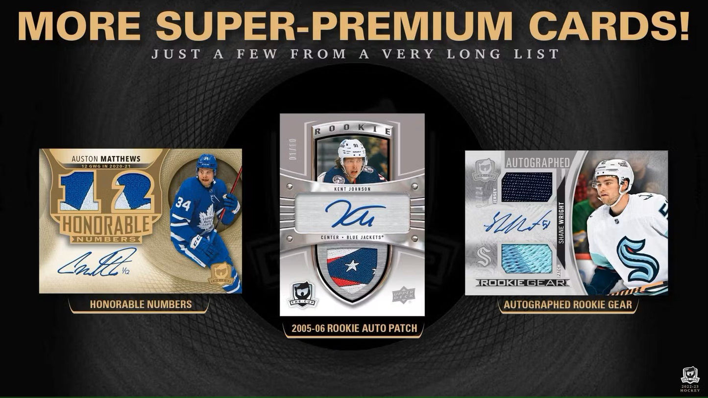 2022 - 23 Upper Deck The Cup Hockey Hobby Box - Columbia Hobby - Sports Card Boxes - Toploaders - Card Savers