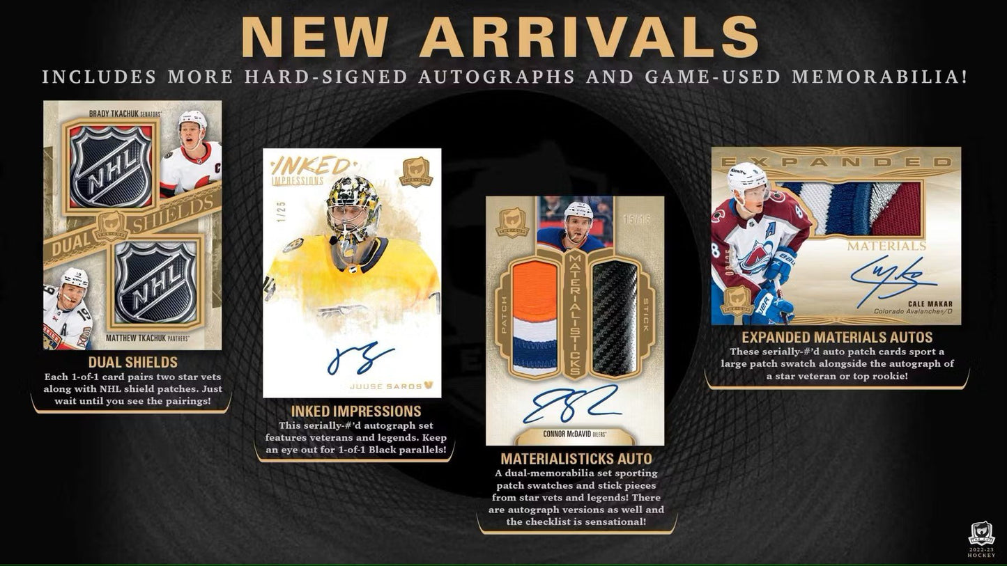 2022 - 23 Upper Deck The Cup Hockey Hobby Box - Columbia Hobby - Sports Card Boxes - Toploaders - Card Savers