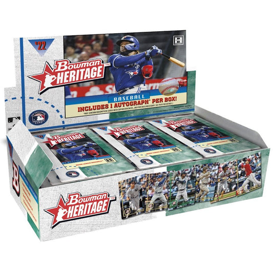 2022 Bowman Heritage Baseball Hobby Box - Columbia Hobby - Sports Card Boxes - Toploaders - Card Savers