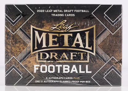 2022 Leaf Metal Draft Football Jumbo Box - Columbia Hobby - Sports Card Boxes - Toploaders - Card Savers