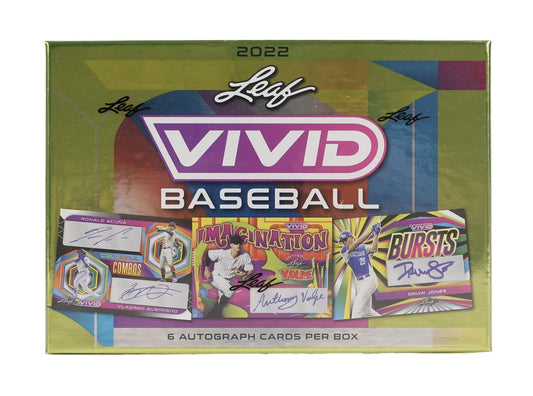 2022 Leaf Vivid Baseball Box - Columbia Hobby - Sports Card Boxes - Toploaders - Card Savers