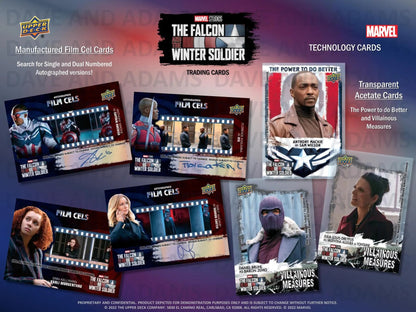 2022 Marvel Studios The Falcon and The Winter Soldier - Columbia Hobby - Sports Card Boxes - Toploaders - Card Savers