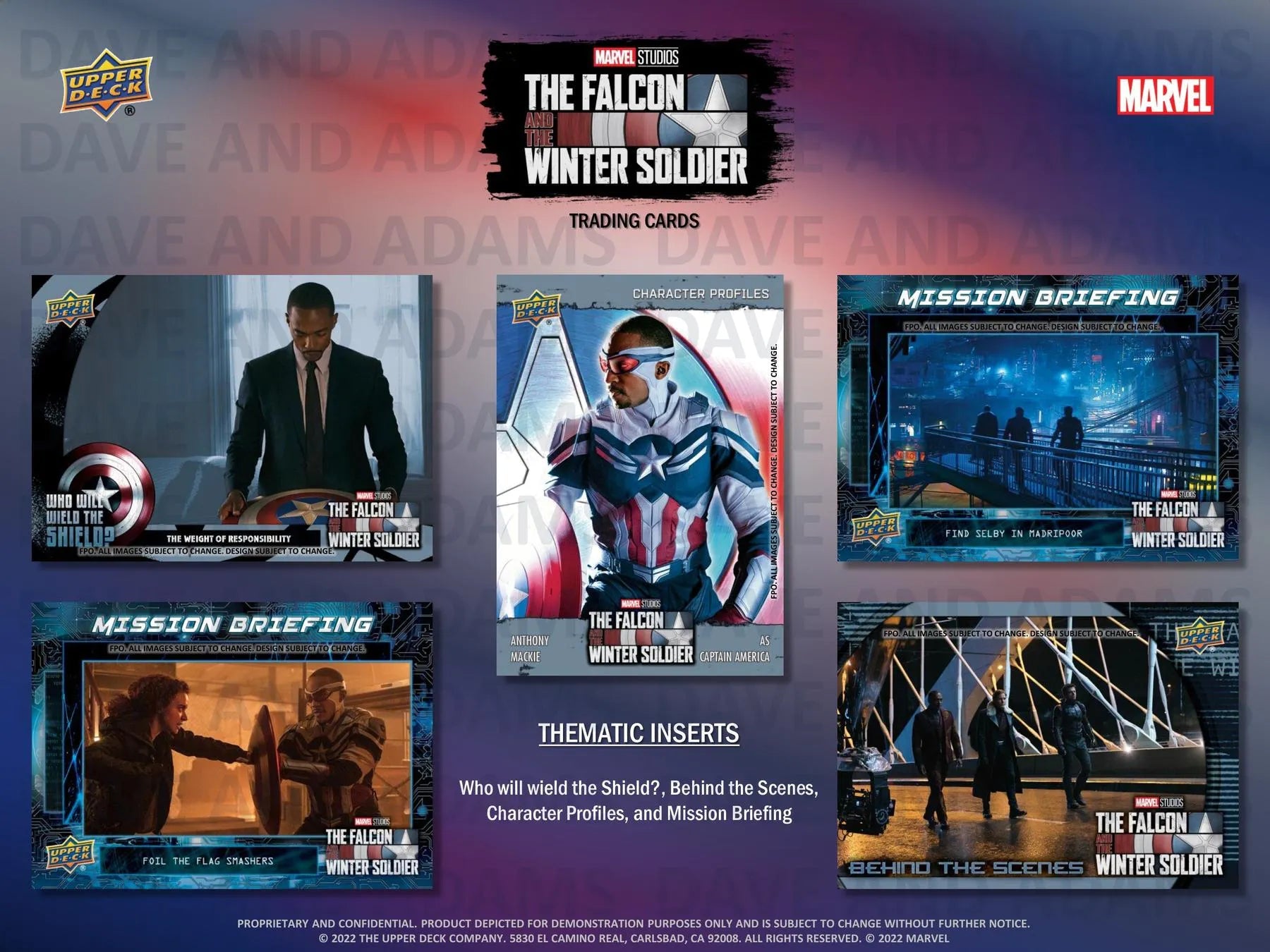 2022 Marvel Studios The Falcon and The Winter Soldier - Columbia Hobby - Sports Card Boxes - Toploaders - Card Savers