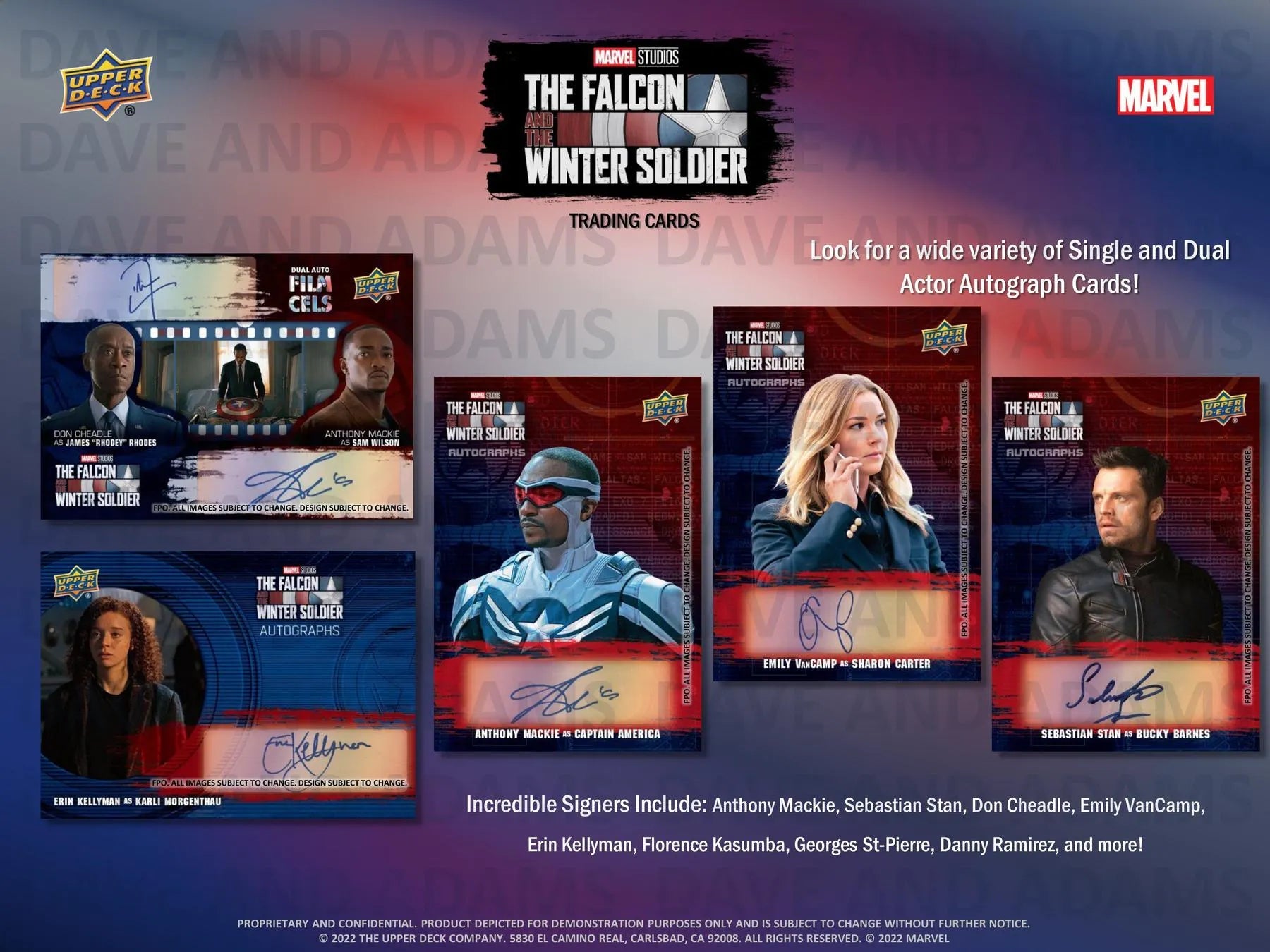 2022 Marvel Studios The Falcon and The Winter Soldier - Columbia Hobby - Sports Card Boxes - Toploaders - Card Savers