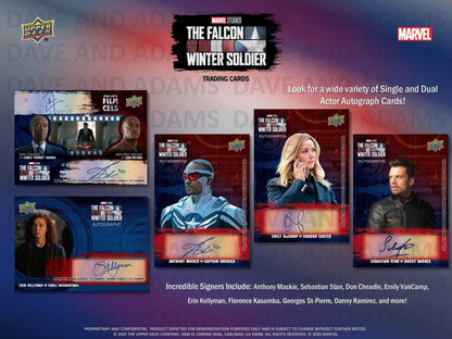 2022 Marvel Studios The Falcon and The Winter Soldier - Columbia Hobby - Sports Card Boxes - Toploaders - Card Savers